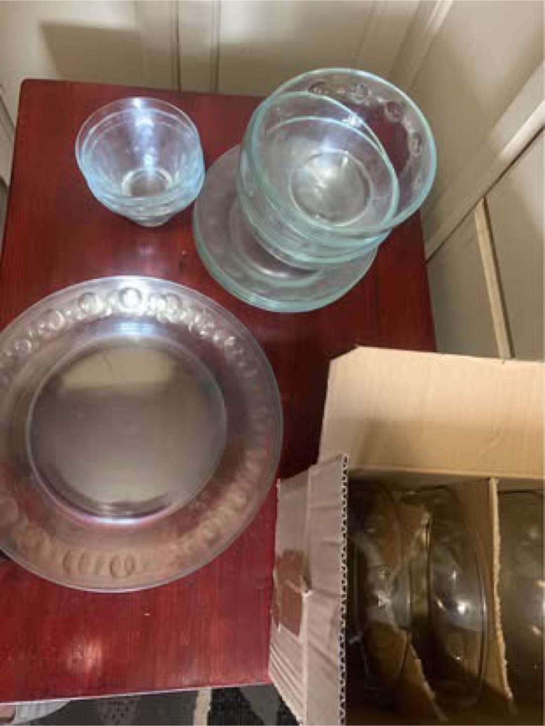 Glass Bowl and Plate Set - photo 5
