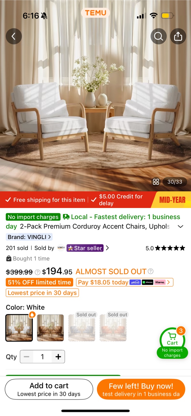 Beige Chairs - photo 3