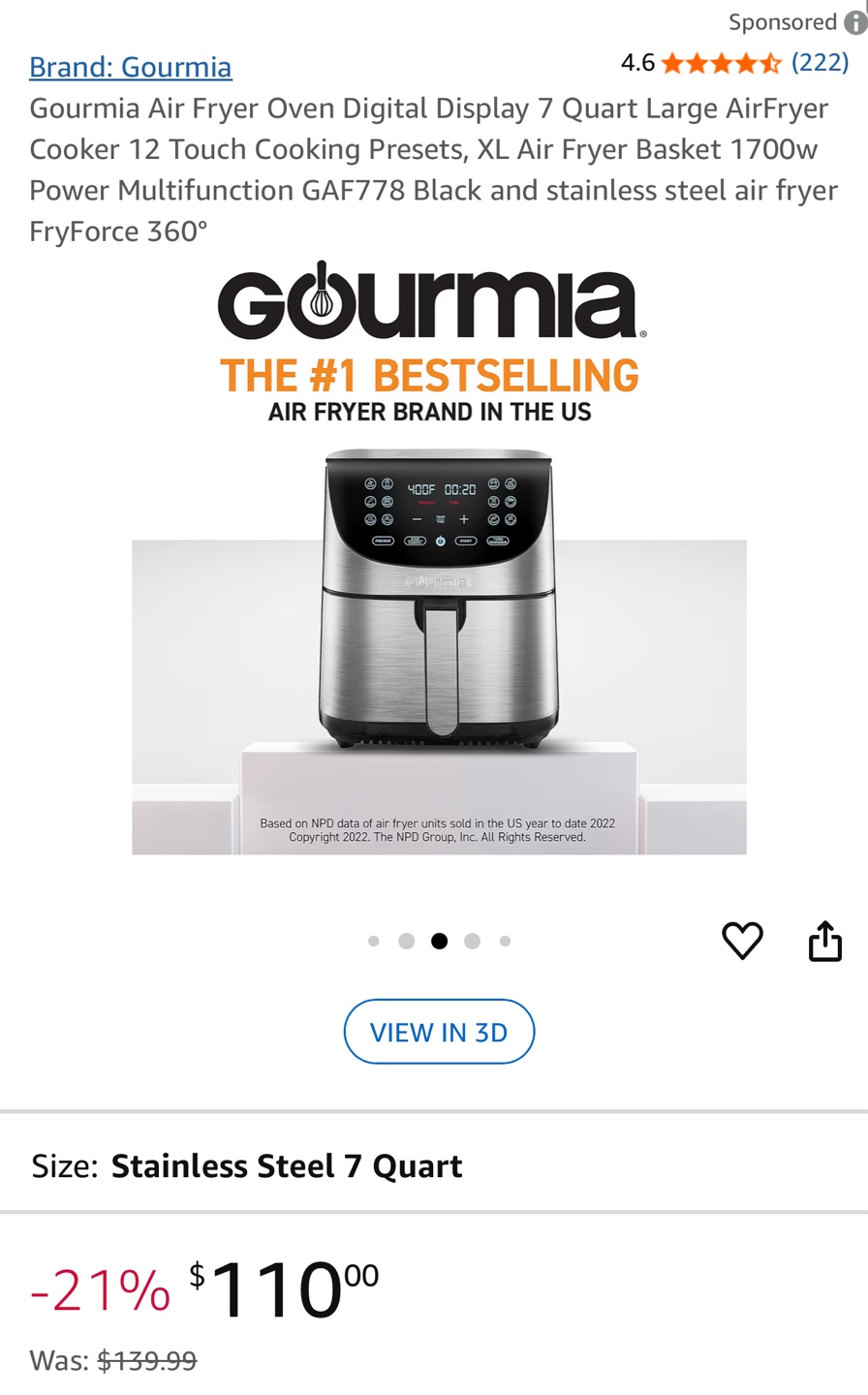 Gourmia Air Fryer - photo 5