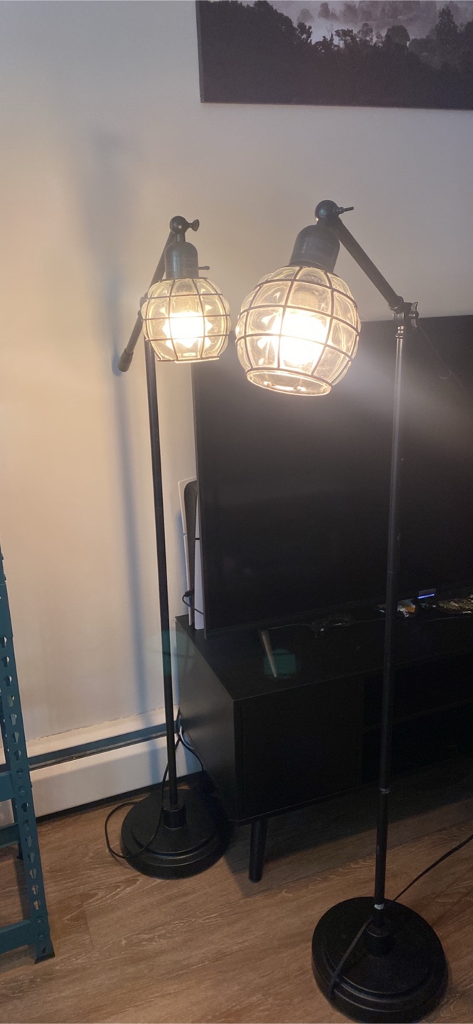 Industrial-style floor lamps