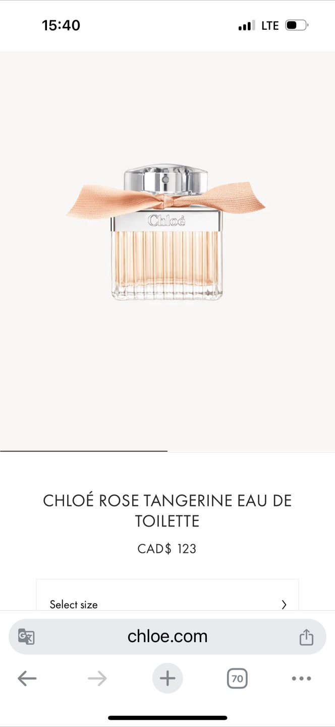Chloé Rose Tangerine Eau de Toilette 50ml - photo 2