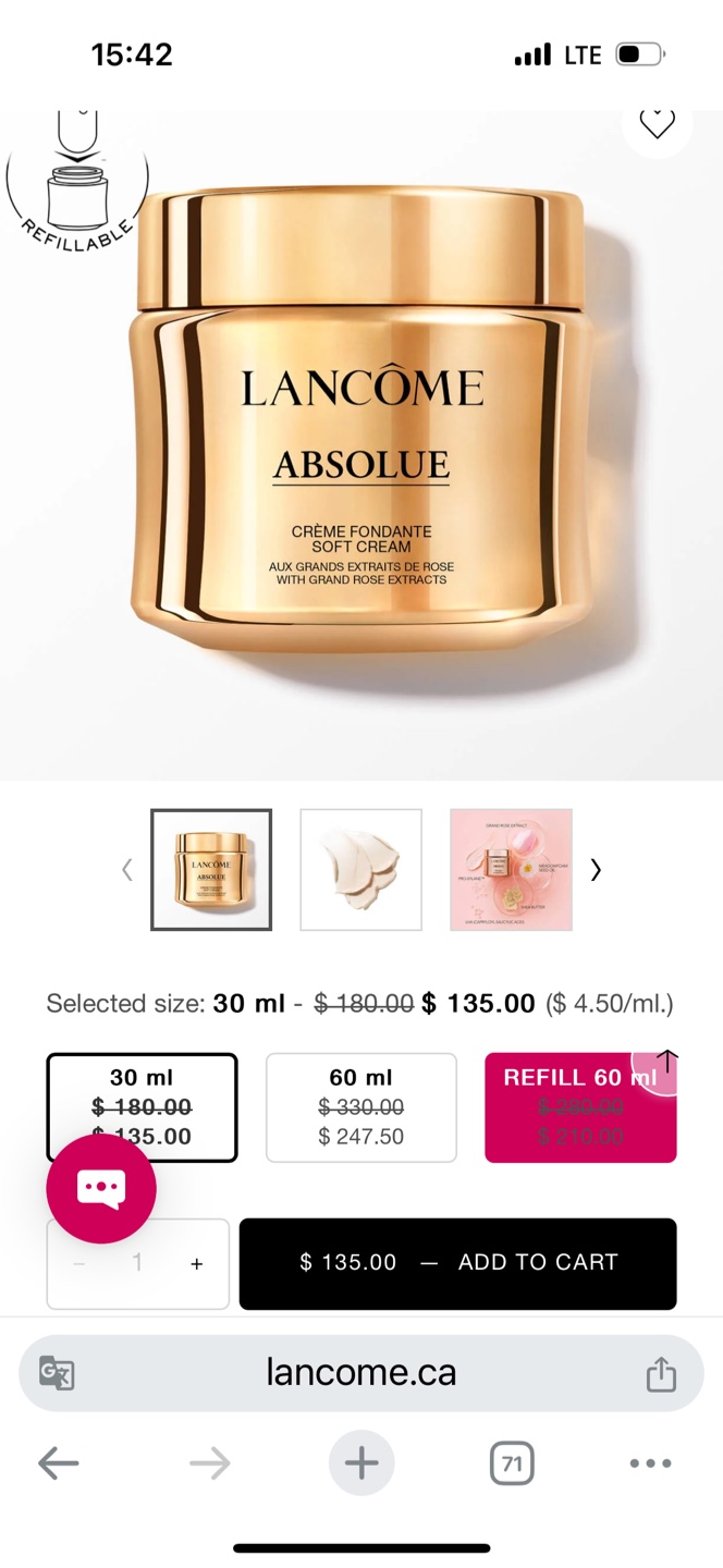 Lancôme Absolue Soft Cream