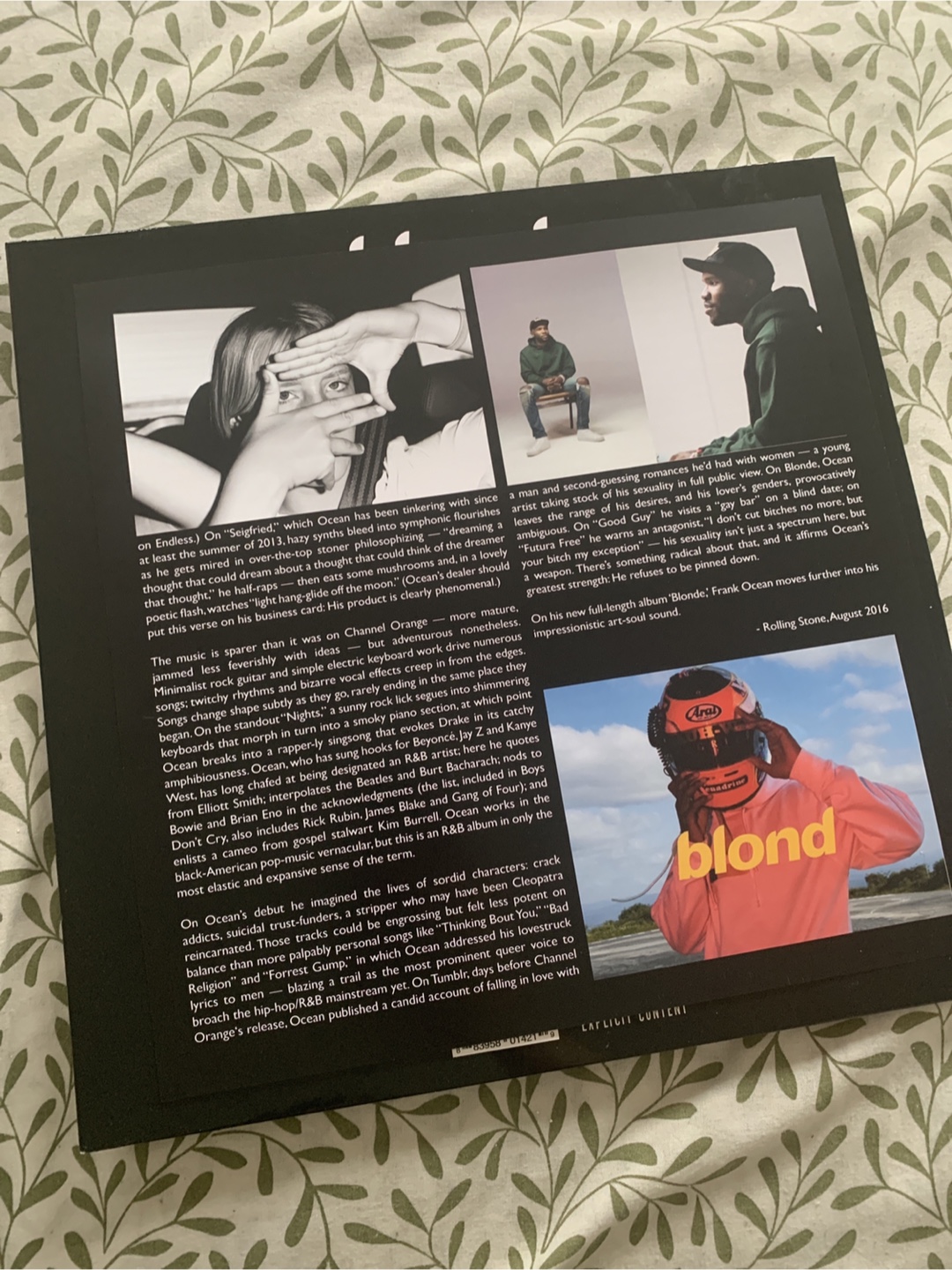 Frank Ocean 'Blonde' Vinyl Record - photo 3