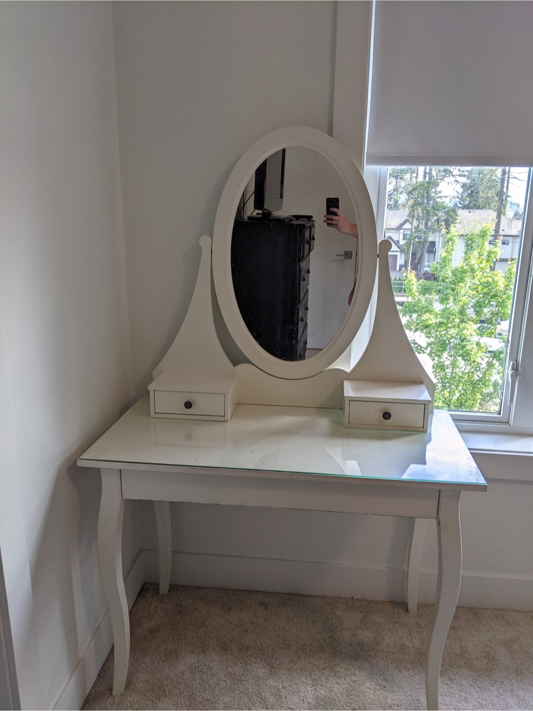 IKEA Hemnes Dressing Table with Mirror - photo 2