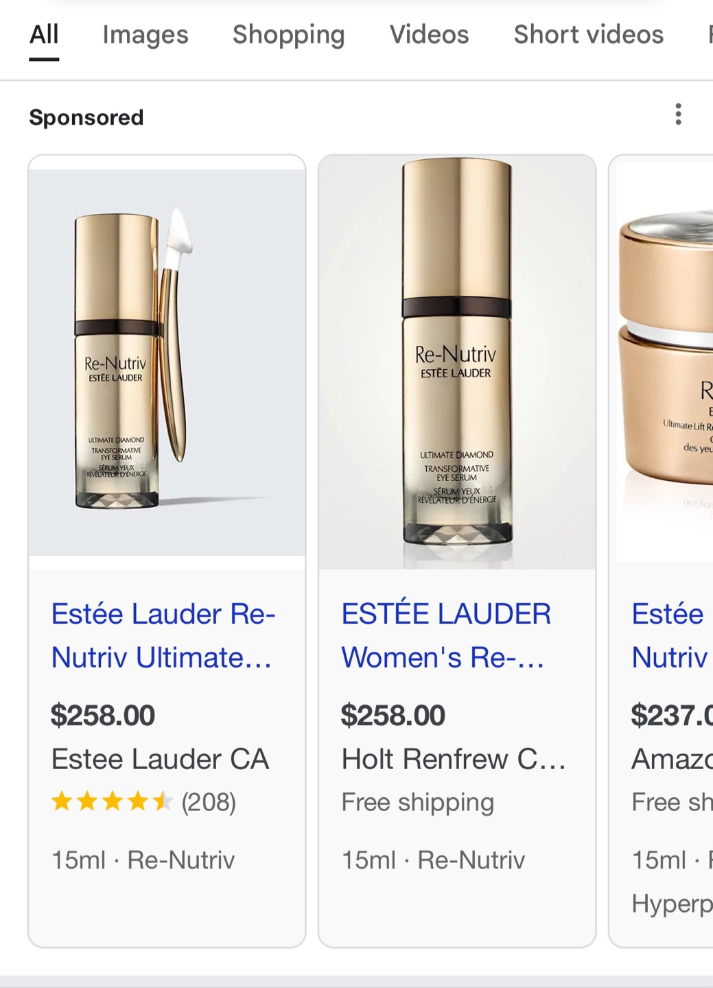 Estée Lauder Re-Nutriv Ultimate Diamond Transformative Eye Serum - photo 3