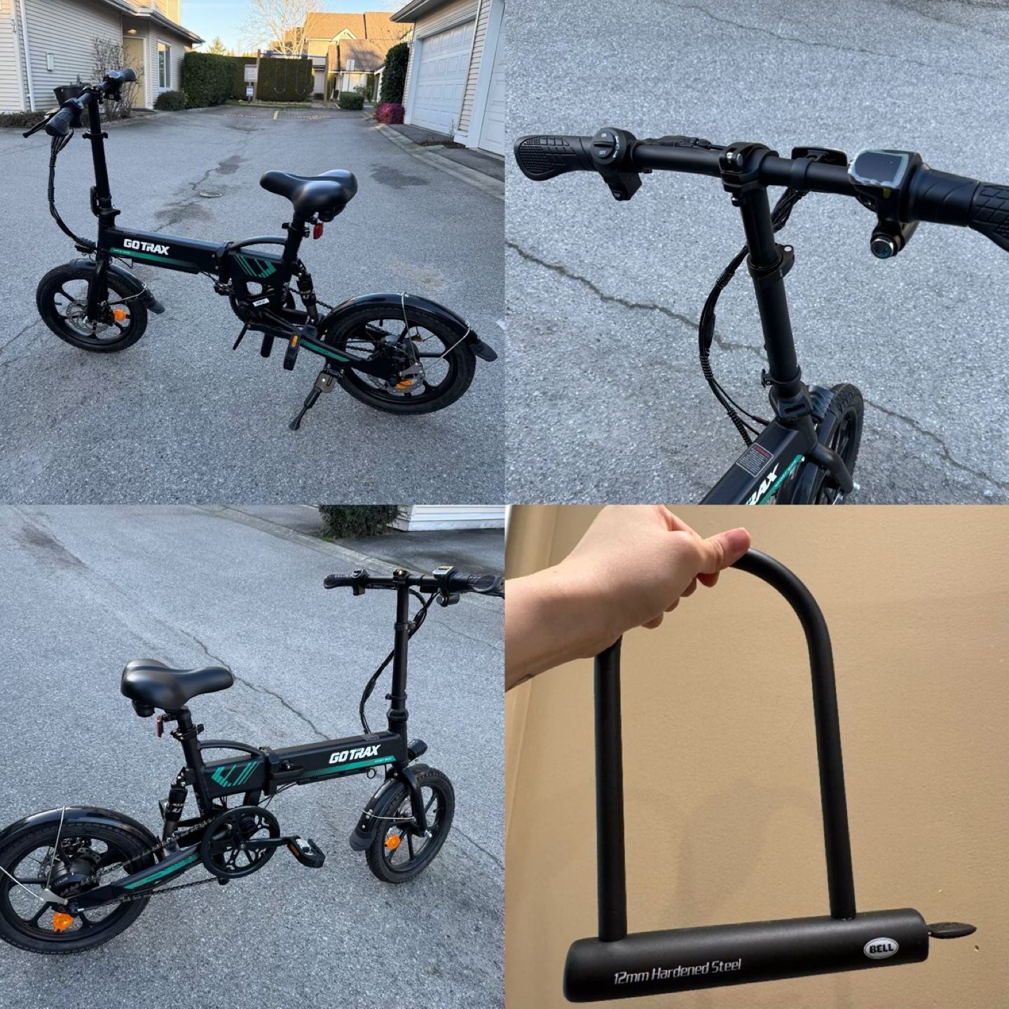 Electric Folding Bike with U-Lock