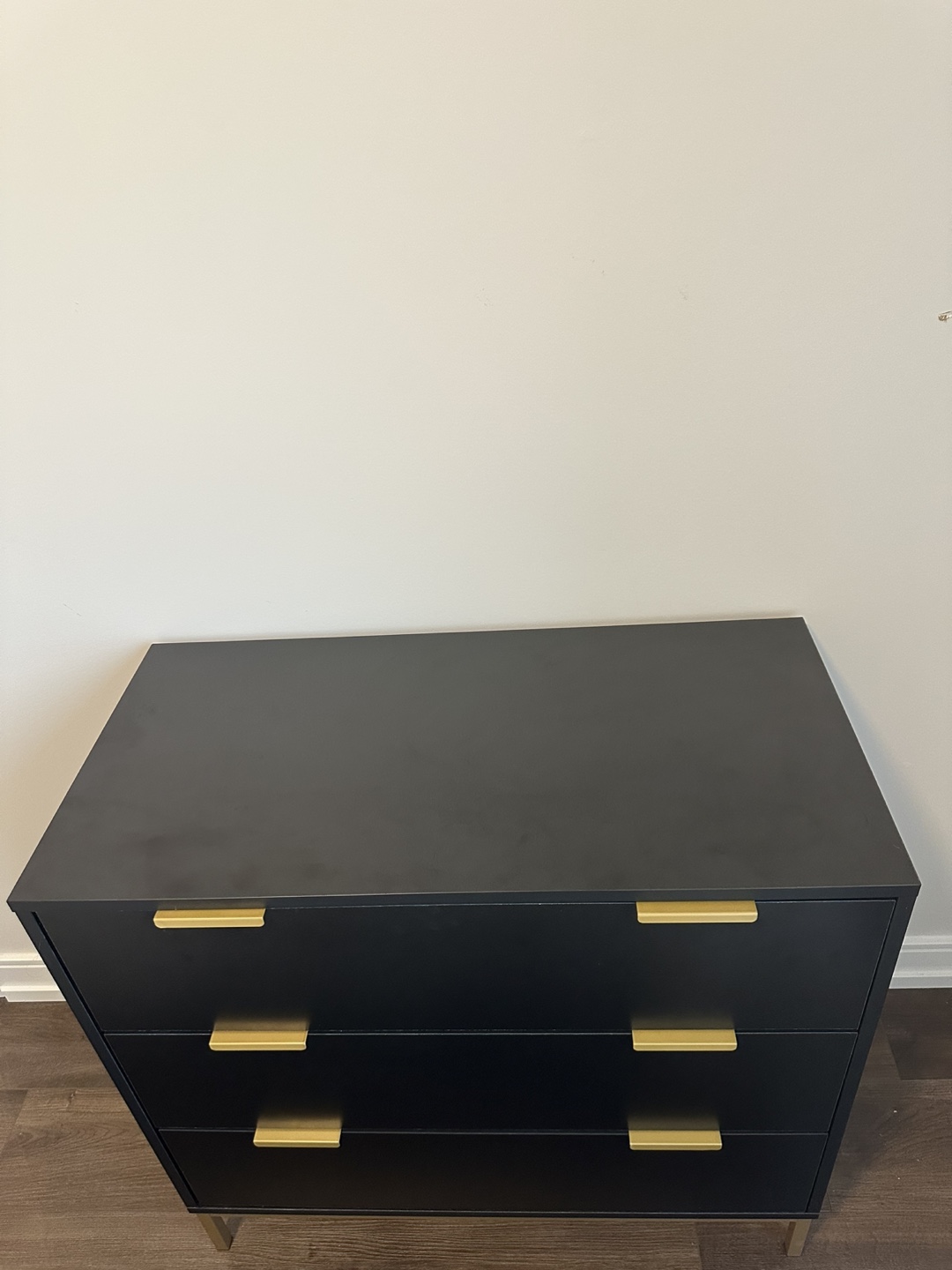Black Dresser with Gold Accents - photo 2