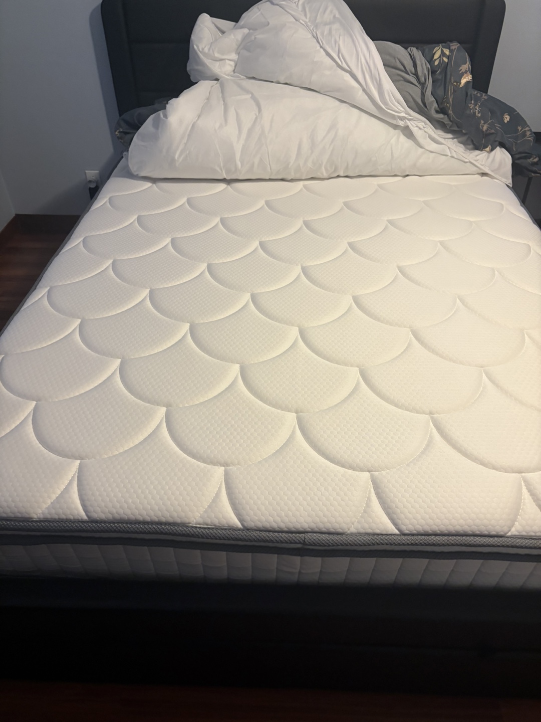 Queen Size Bed with Mattress and USB Ports
