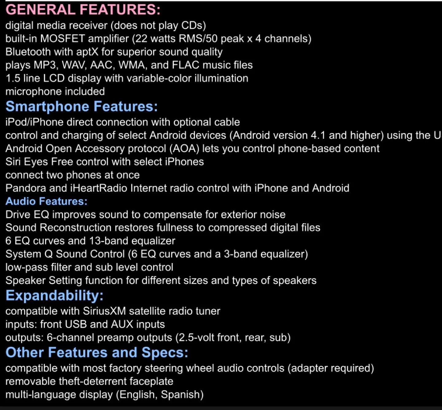 Kenwood KMM-BT315U Digital Media Receiver image indicator(3)