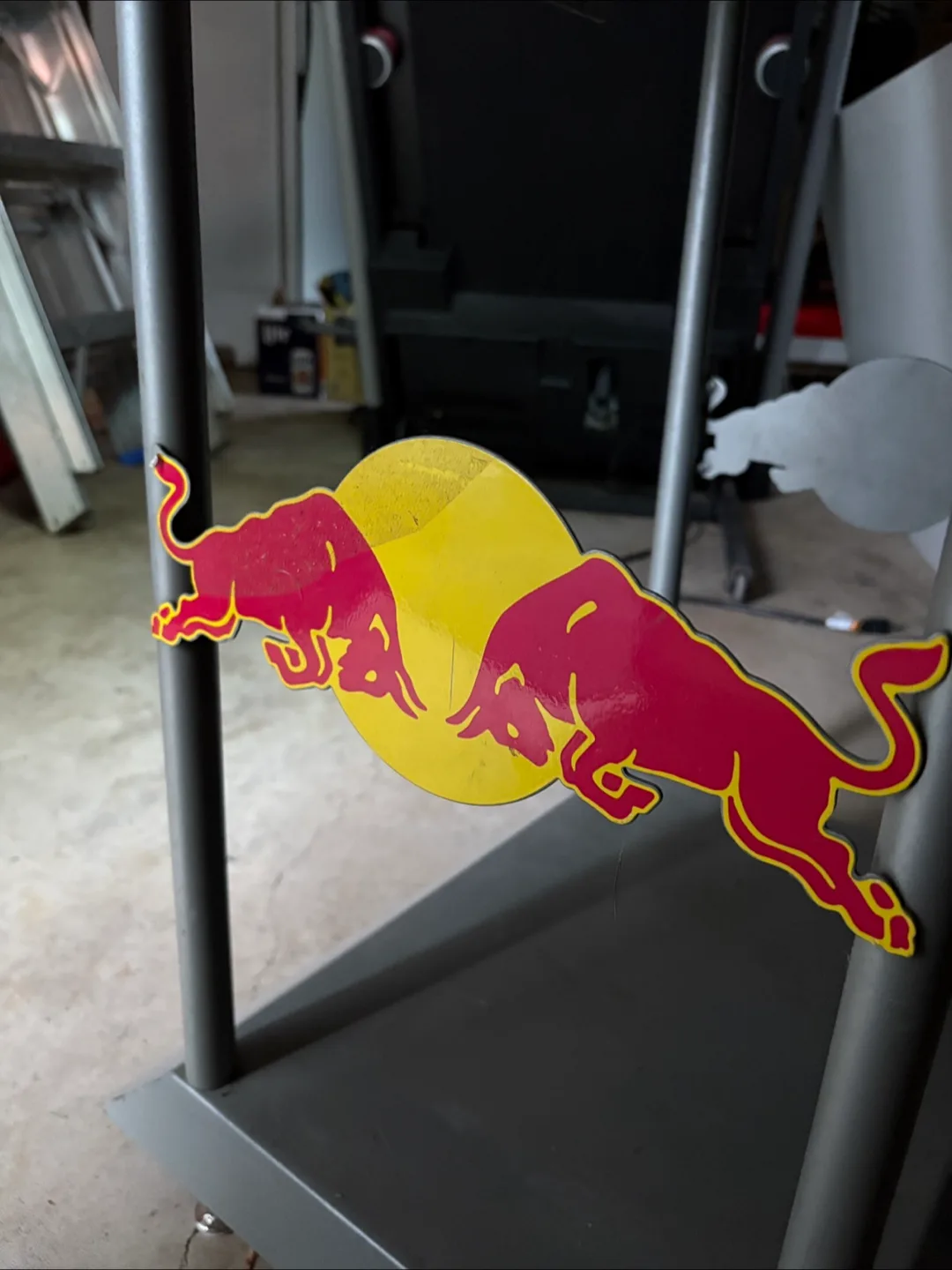 Red Bull Fridge including rare Red Bull Metal Stand. image indicator(2)