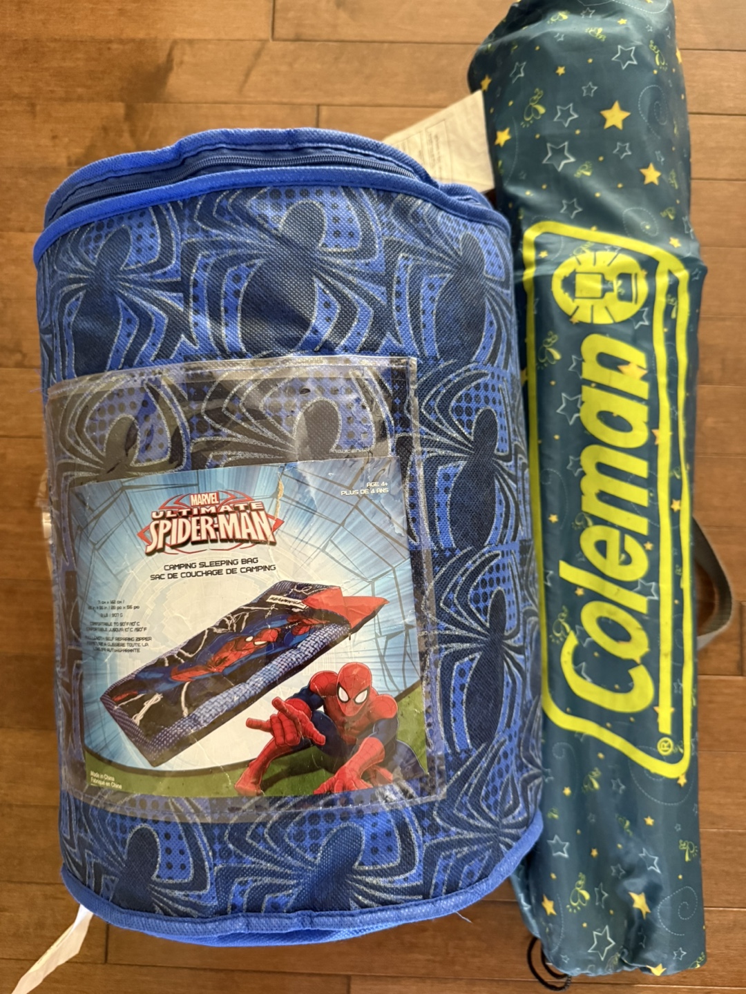 Kids Sleeping Bag & Camping Chair – $25 for both or $15 each