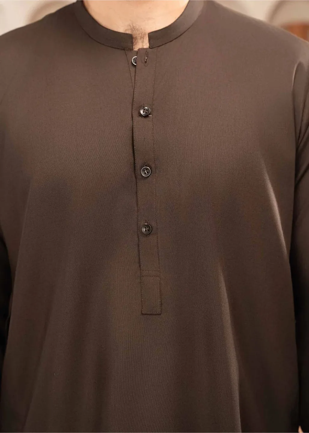 Men’s Brown Kurta and Shalwar Suit image indicator(3)