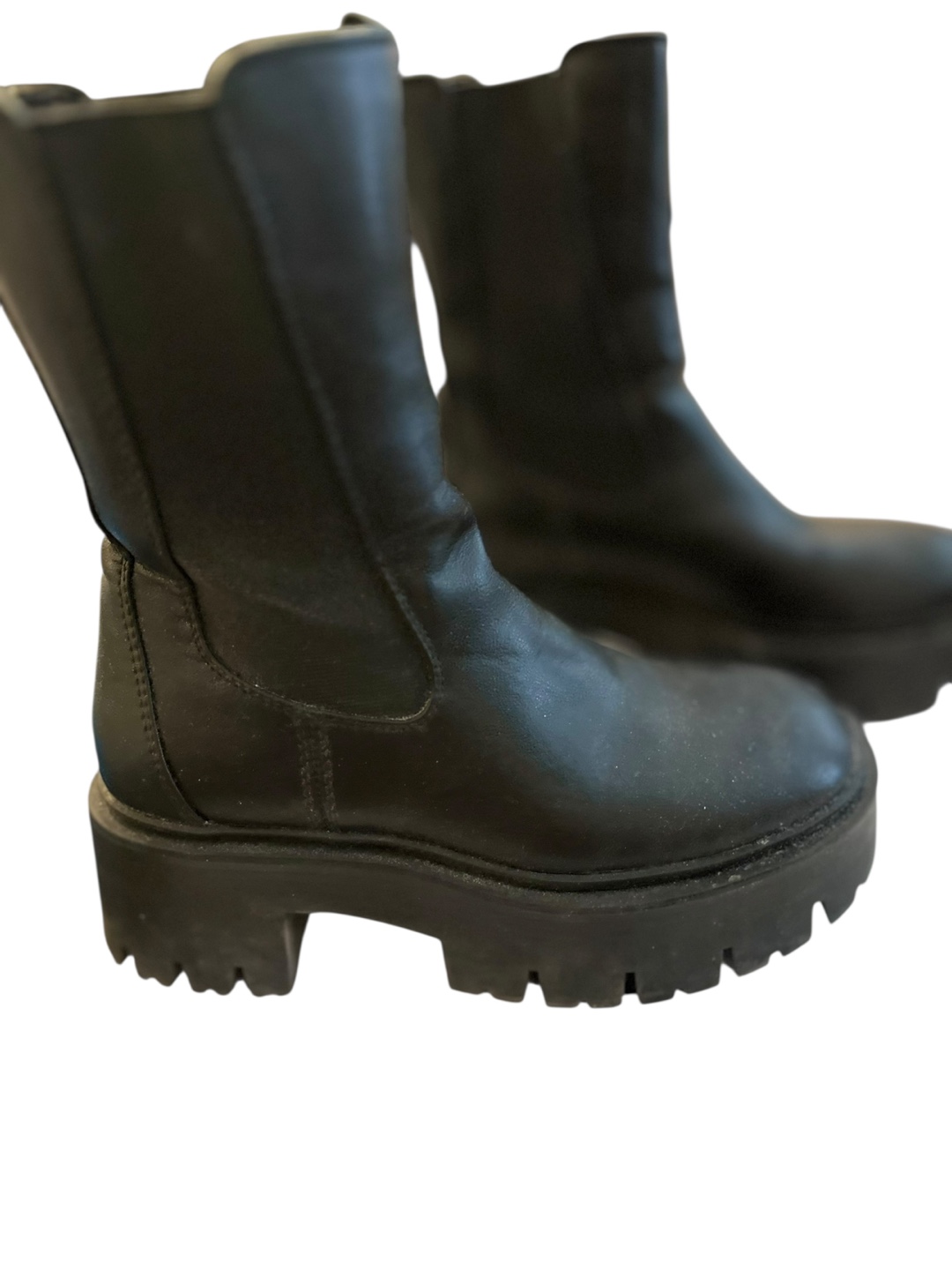 Black Combat Style Boots