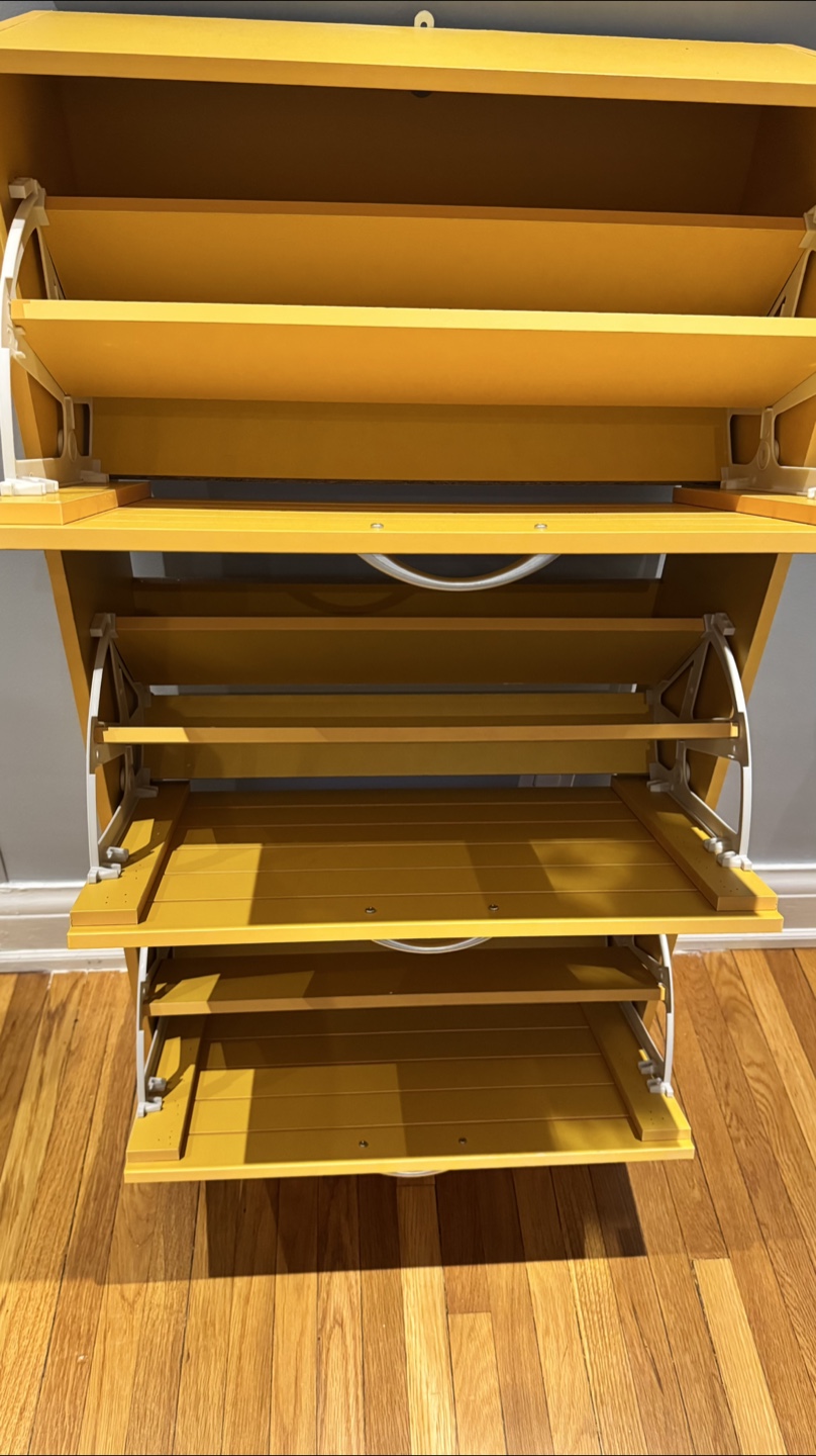Yellow Shoe Cabinet - photo 2