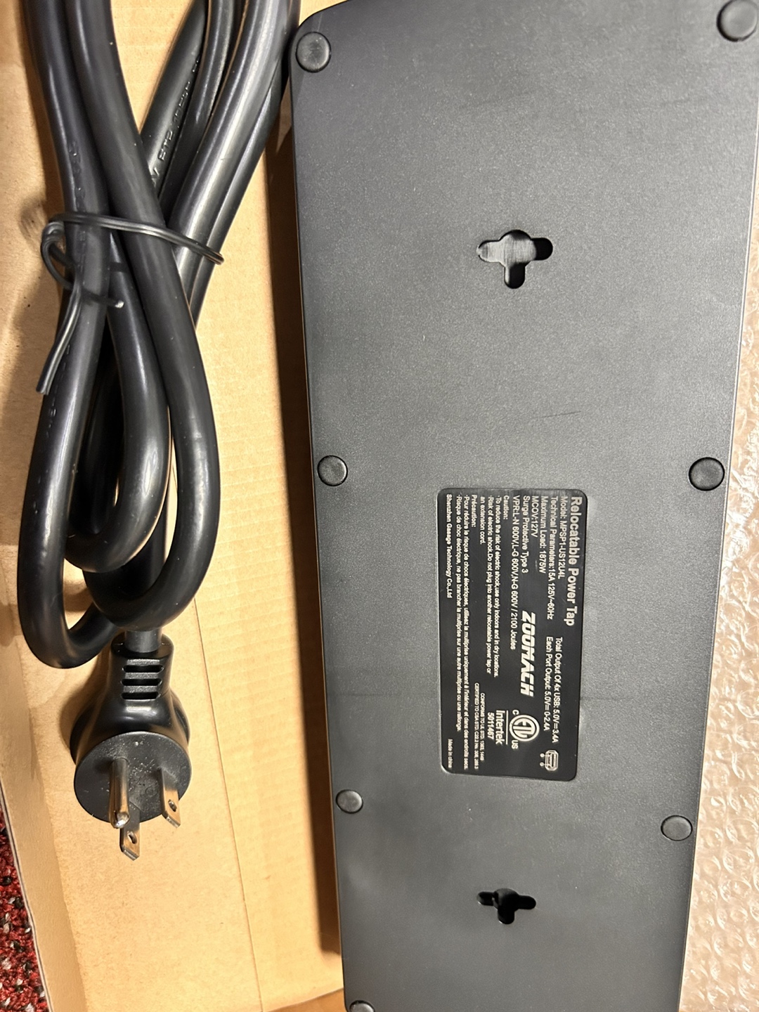 ZOOACH Power Bar with USB Ports - photo 2