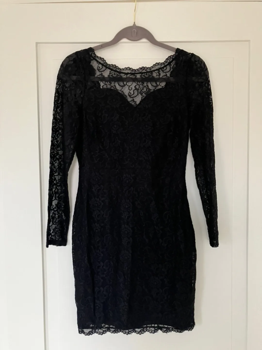 Black Lace Long Sleeve Dress thumbnail
