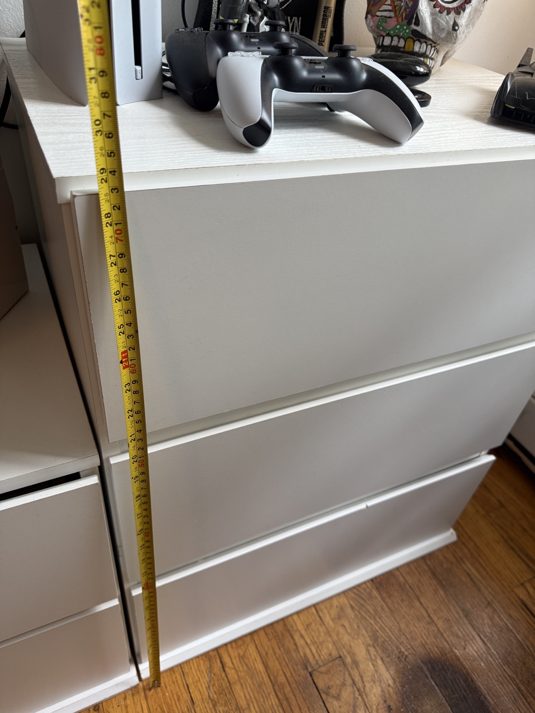 White 3-Drawer Dresser - photo 3