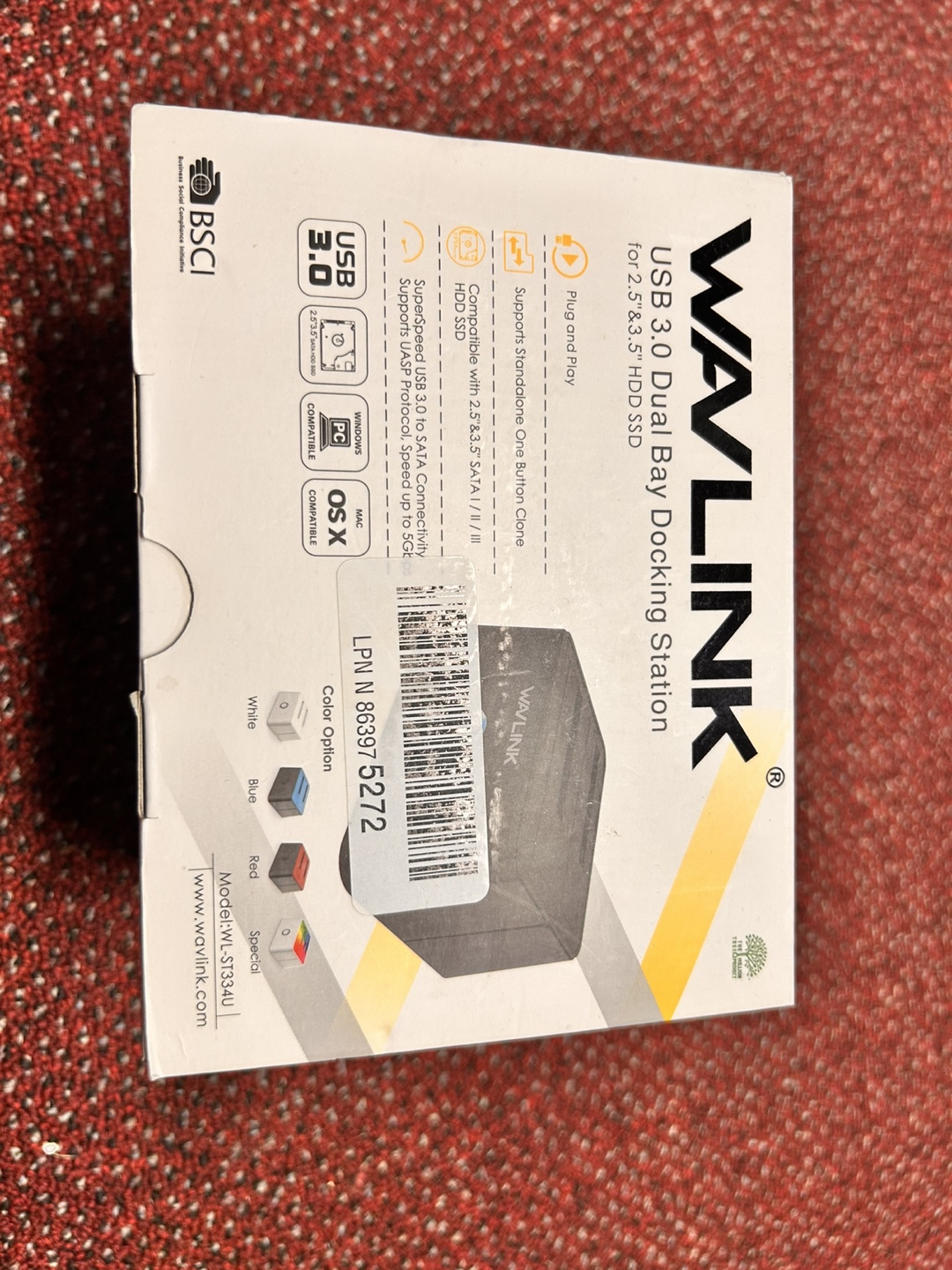 Wavlink USB 3.0 Dual Bay Docking Station