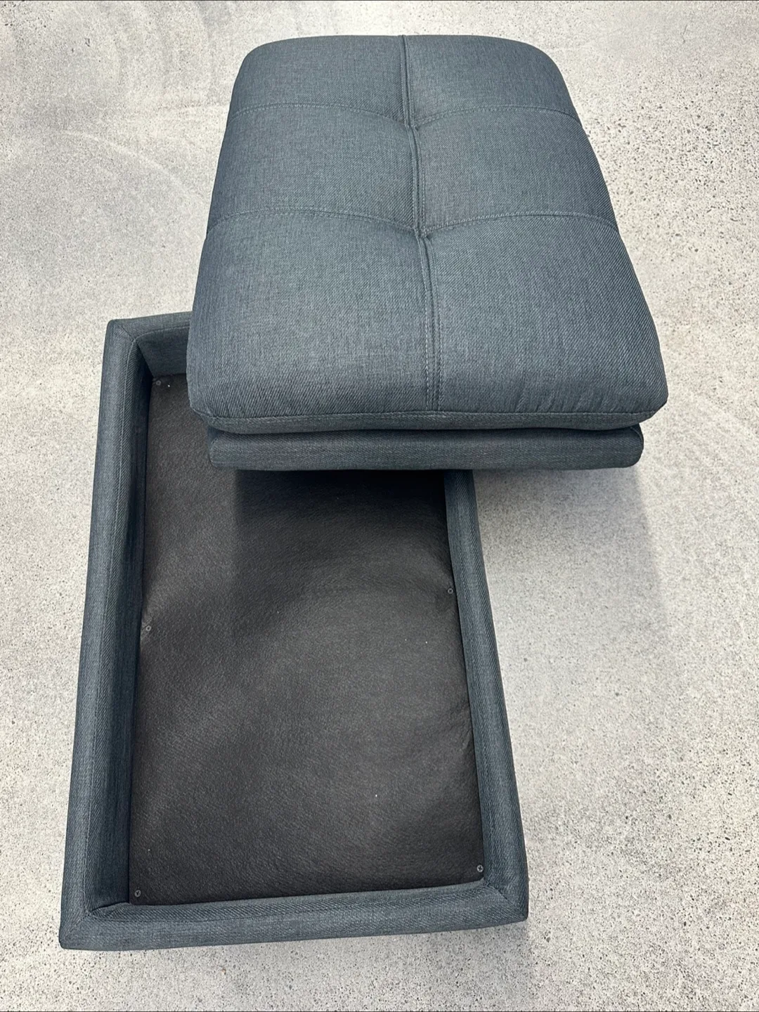 *New, never used* Sealy ottoman with storage image indicator(3)