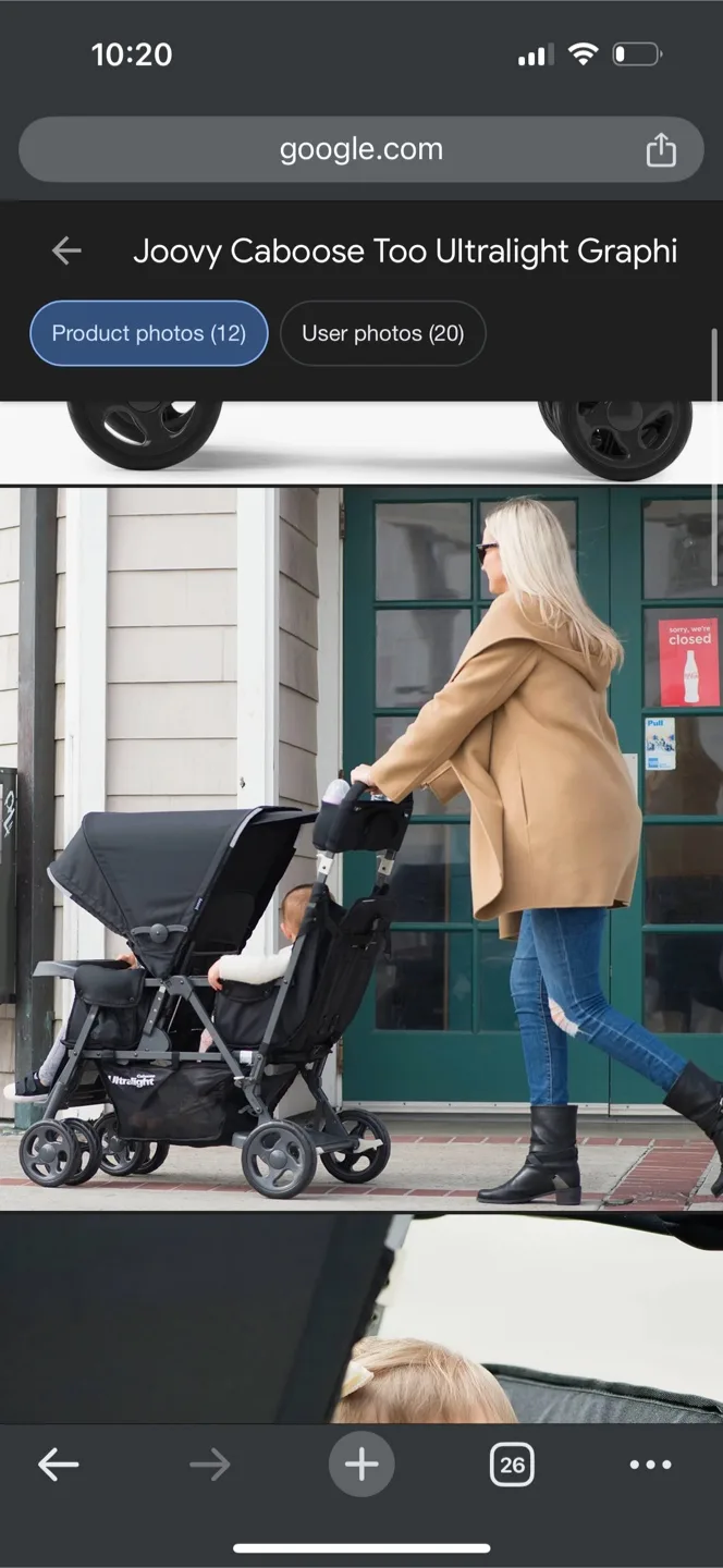 Joovy Caboose Too Ultralight Graphit Double Stroller image indicator(6)