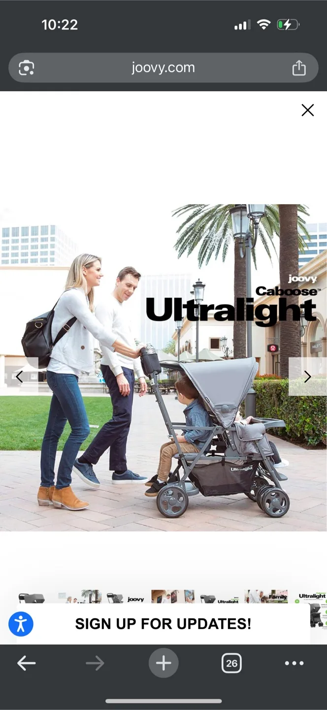 Joovy Caboose Too Ultralight Graphit Double Stroller image indicator(4)
