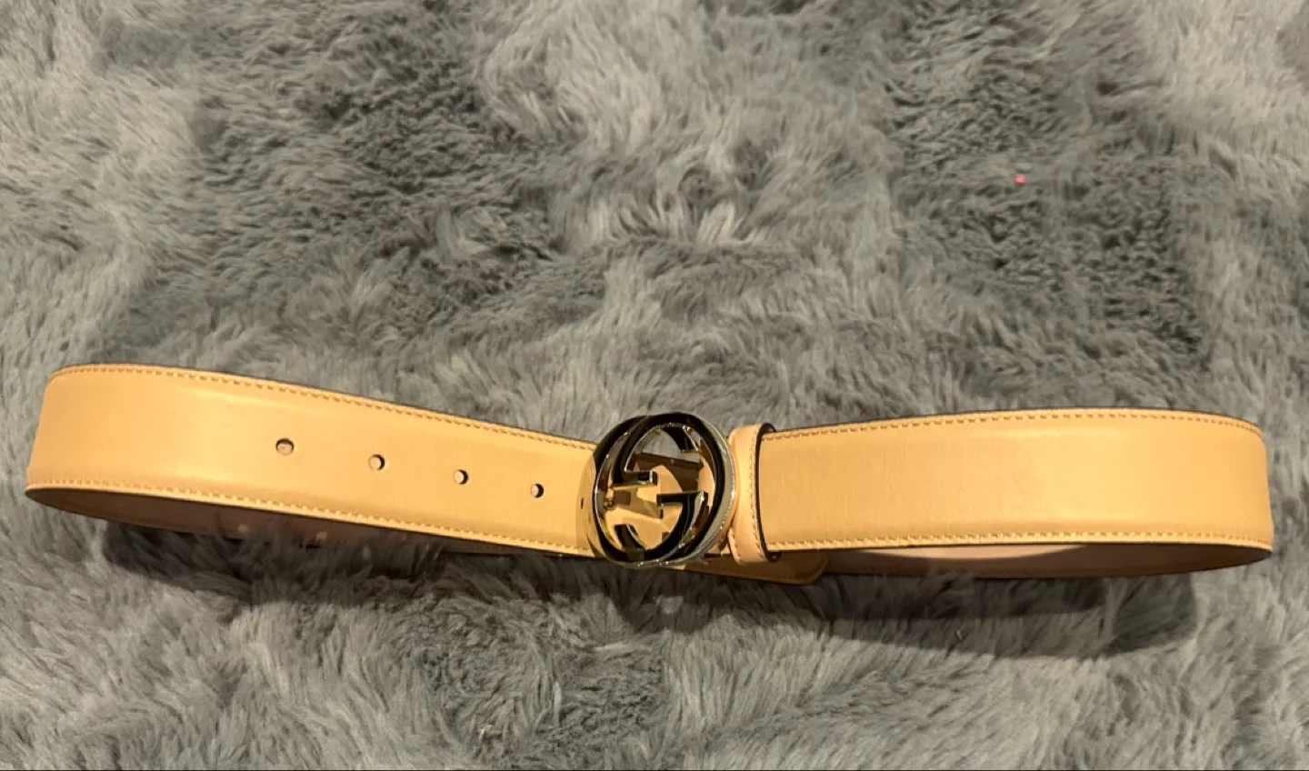 Luxury beige belt thumbnail