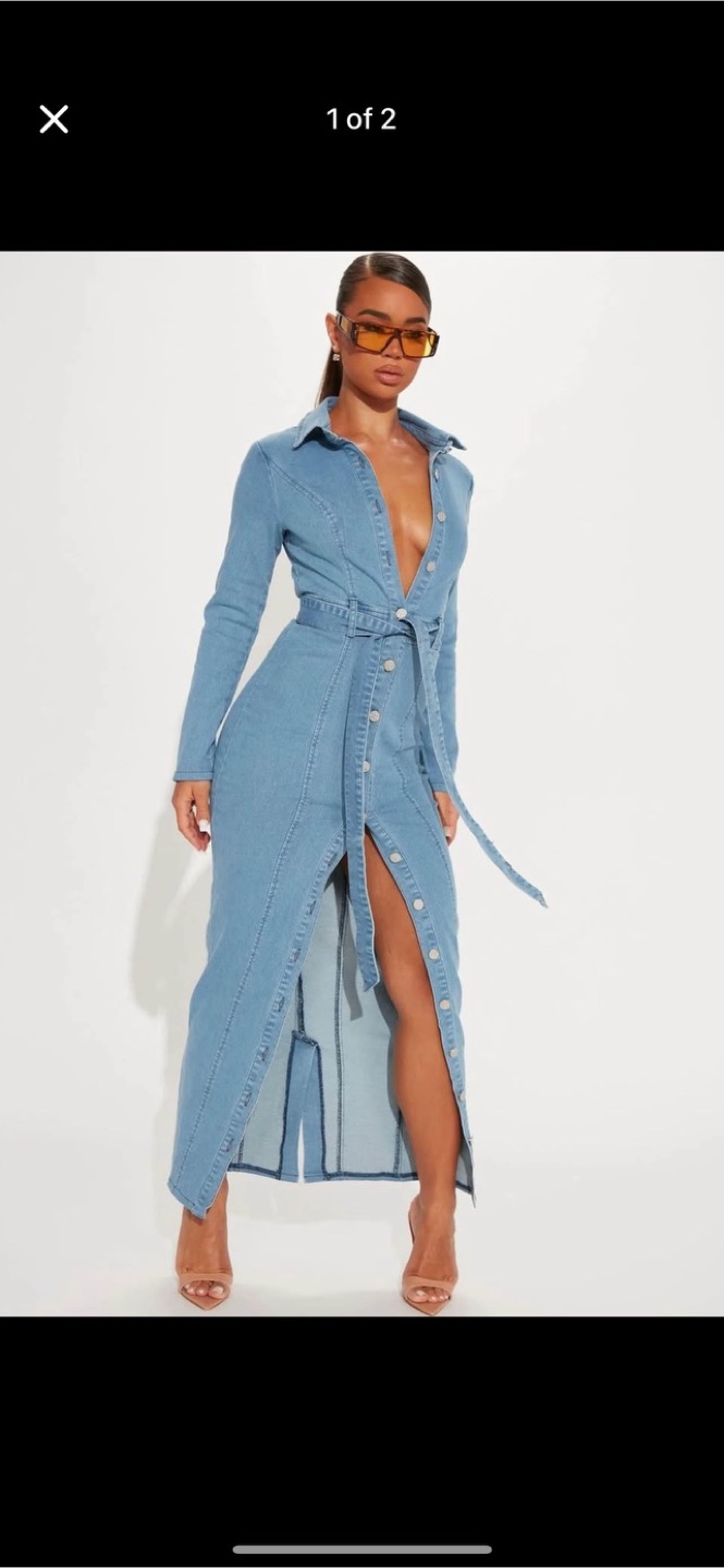 Denim Maxi Dress