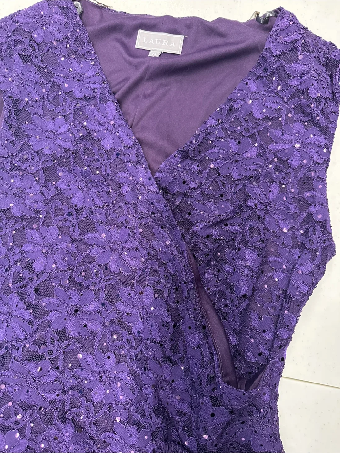 *Like new* Laura Purple Lace Dress image indicator(2)