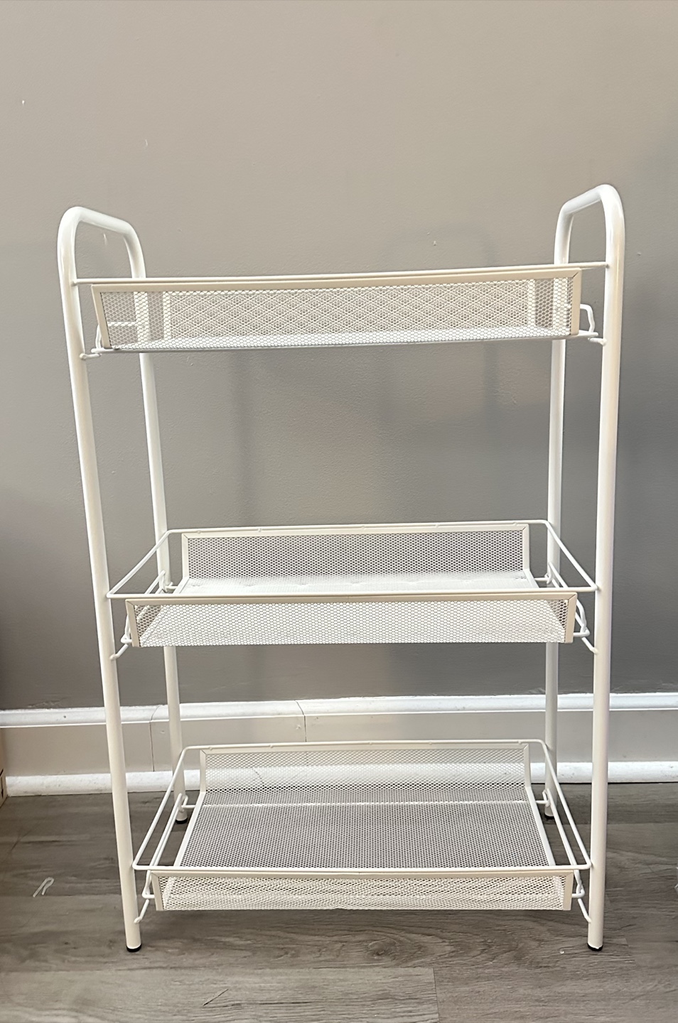 IKEA white utility cart