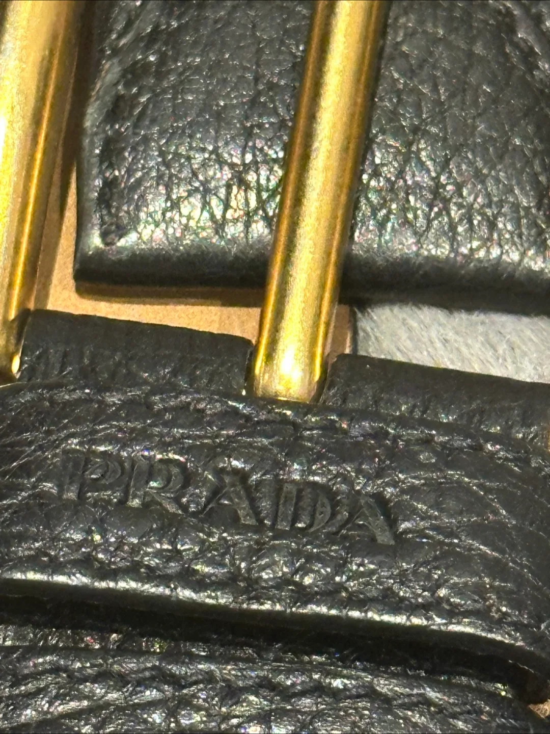 Prada Black Leather Belt thumbnail