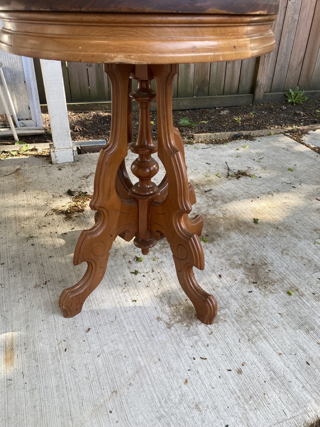 Vintage Wooden Parlor Table - photo 3