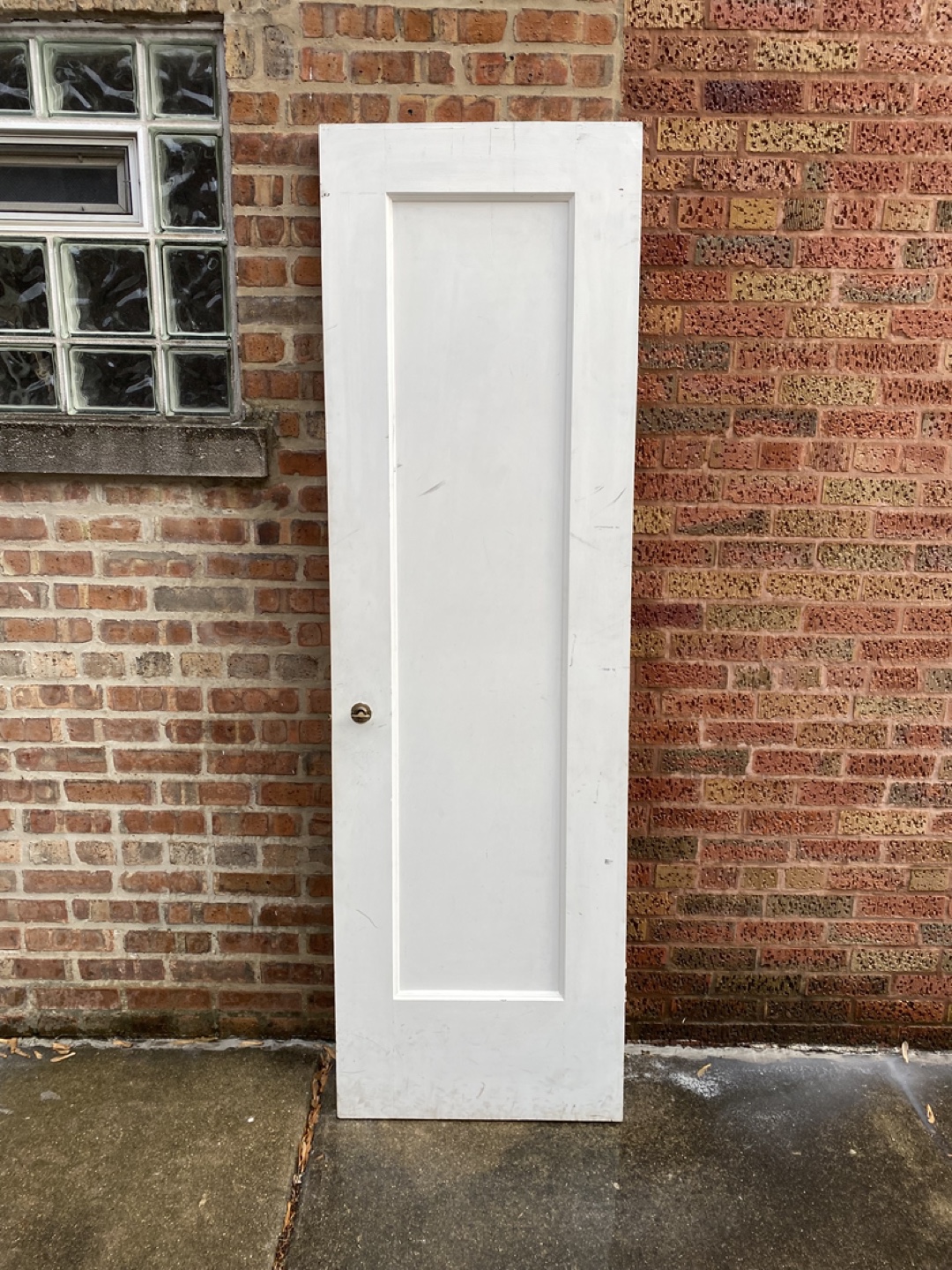 Antique Chicago bungalow White Interior Door