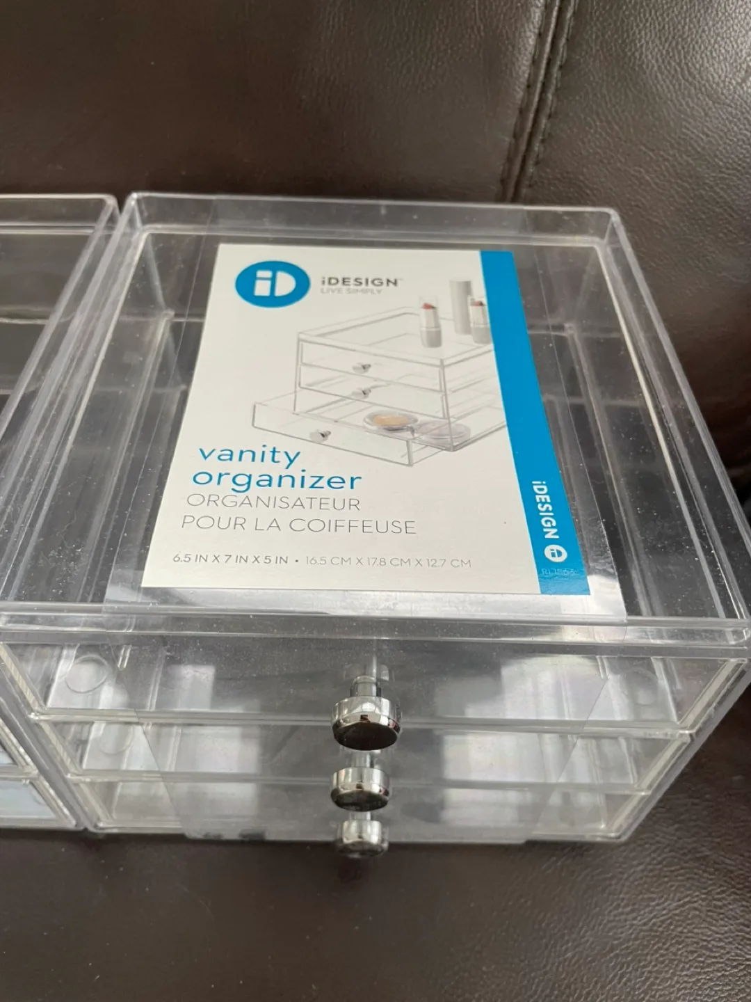2x idesign Clear Acrylic Vanity Organizers image indicator(2)