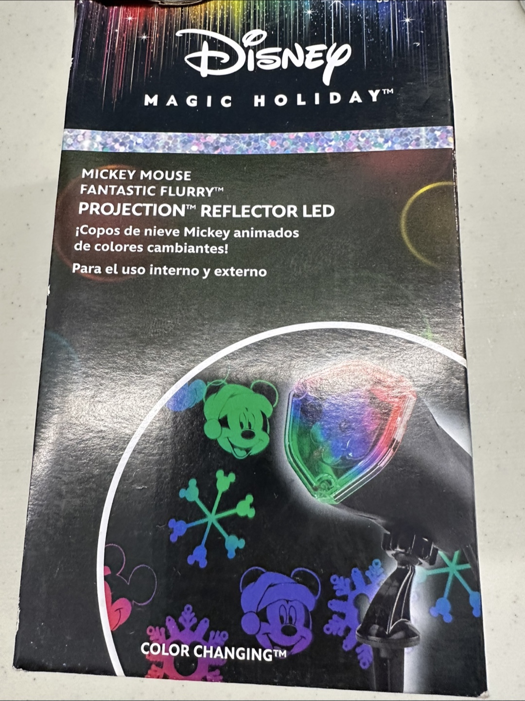 *New* Disney Magic Holiday Mickey Mouse Projection Reflector LED