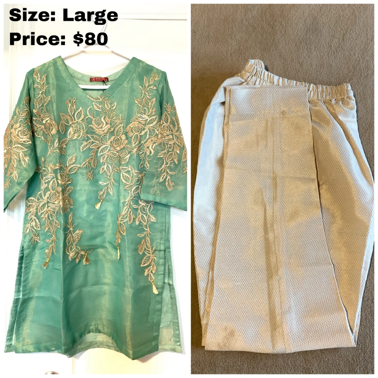 Embroidered Kurti Sets - Large image indicator(4)