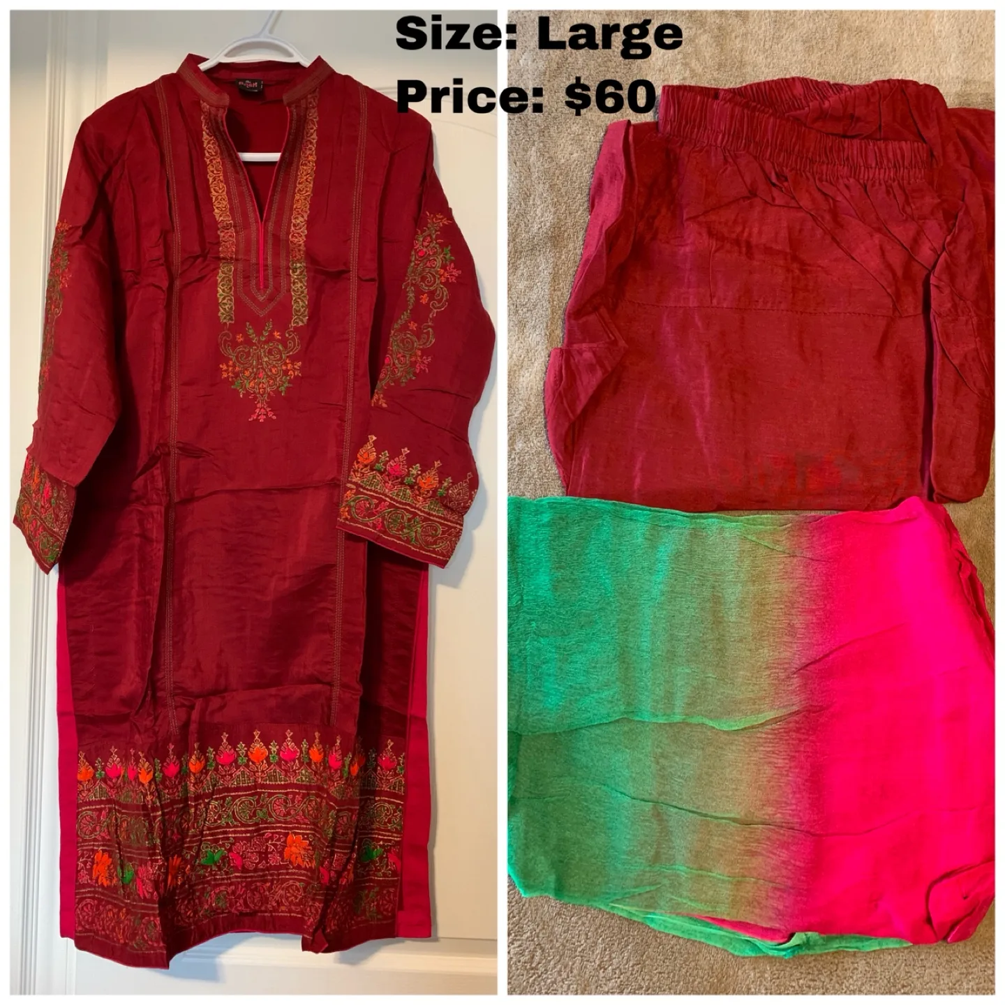Embroidered Kurti Sets - Large image indicator(2)