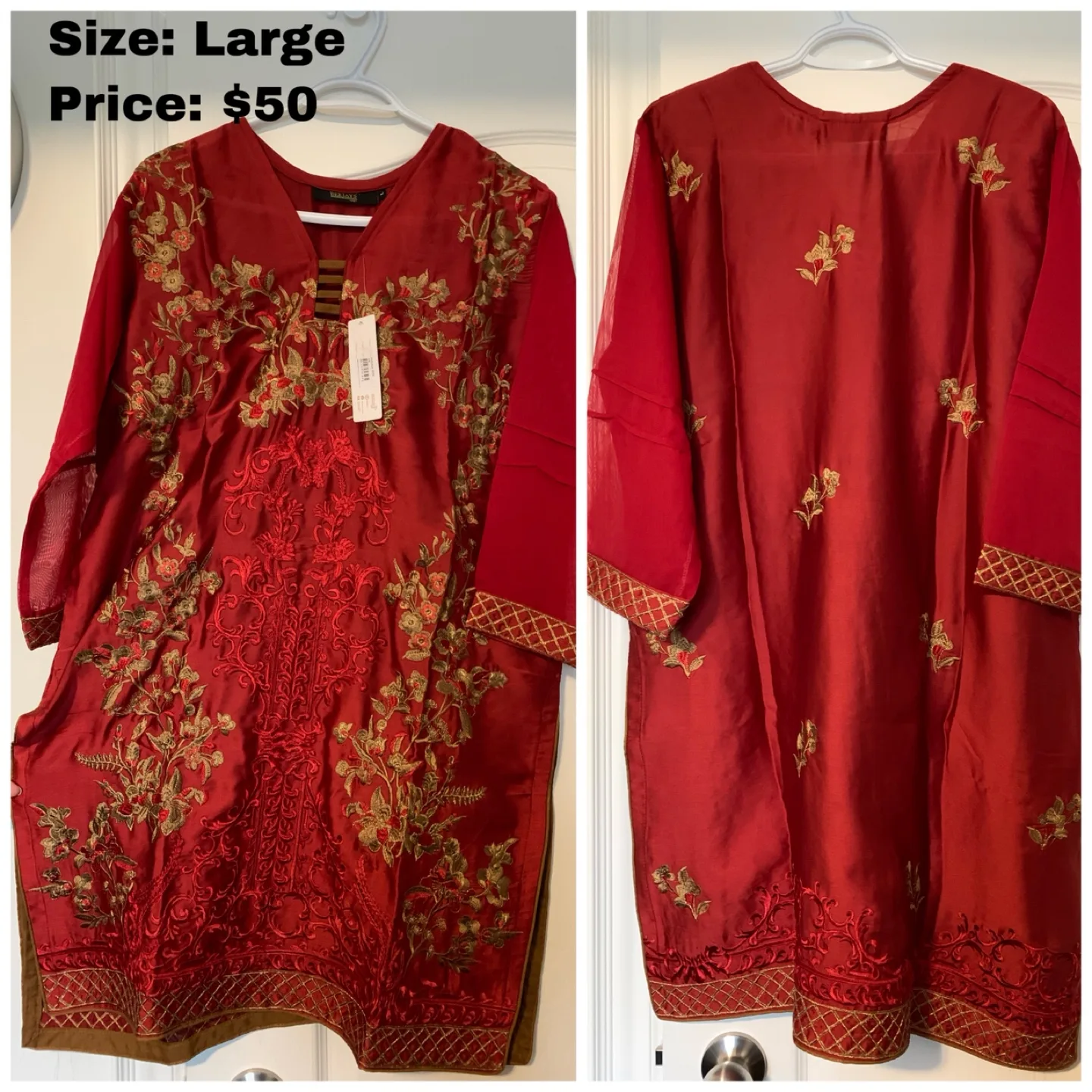 Embroidered Kurti Sets - Large image indicator(3)