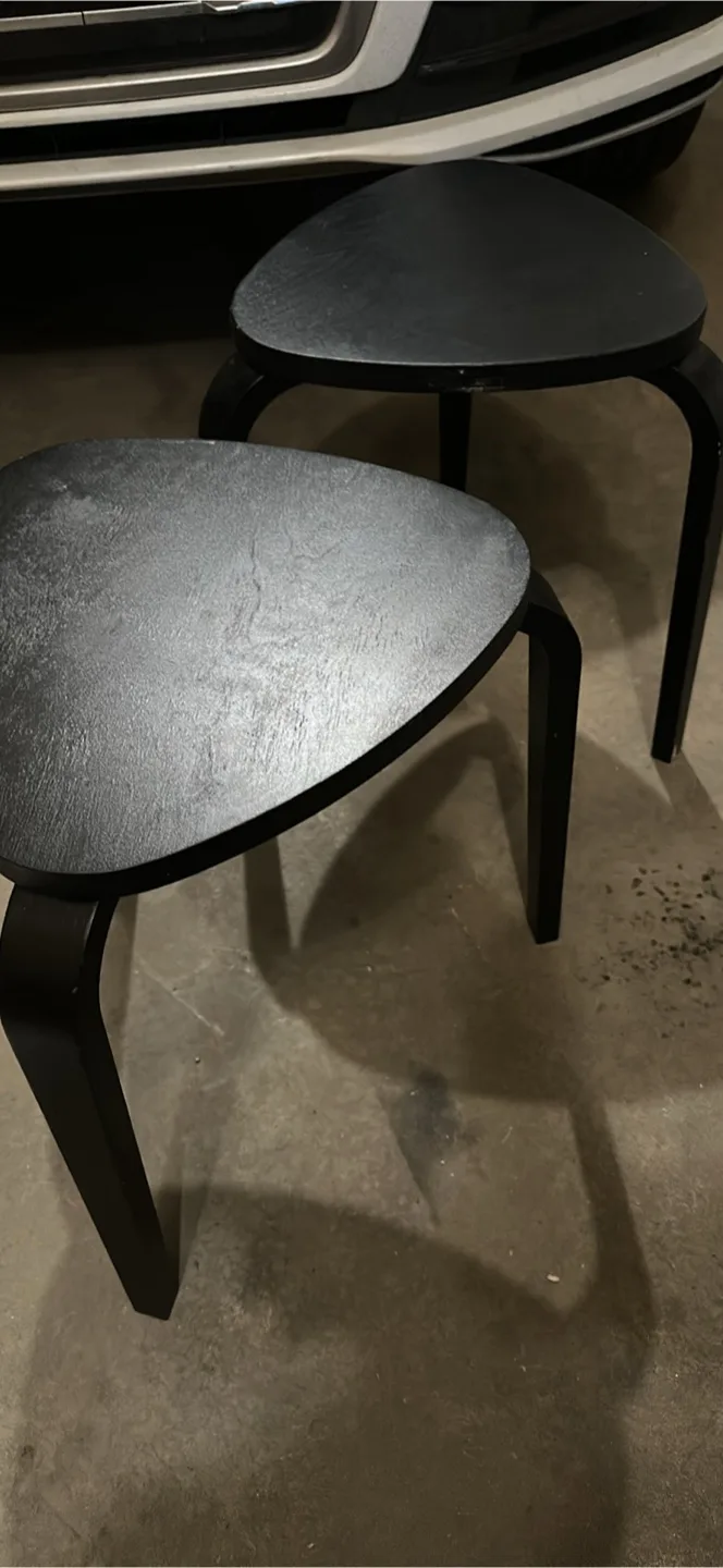 Pair of Black Side Tables thumbnail