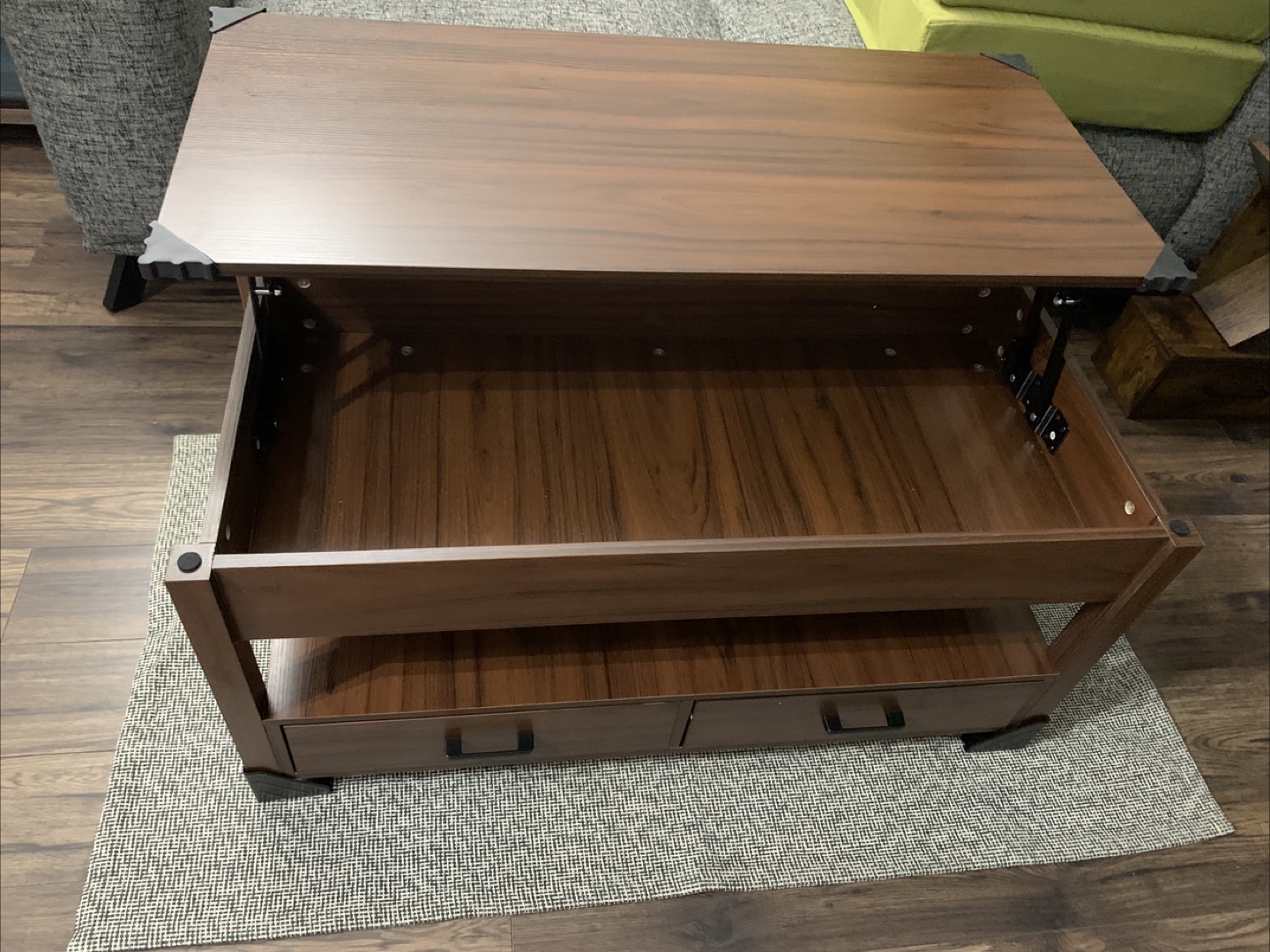 Brand New Lift-Top Coffee Table with Storage - photo 3
