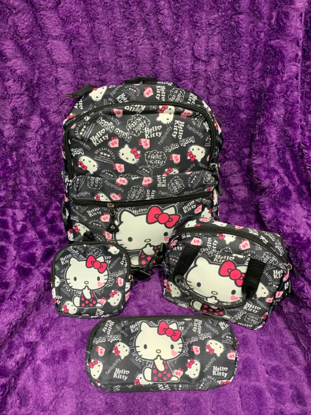 Hello Kitty Backpack Set Brand New thumbnail