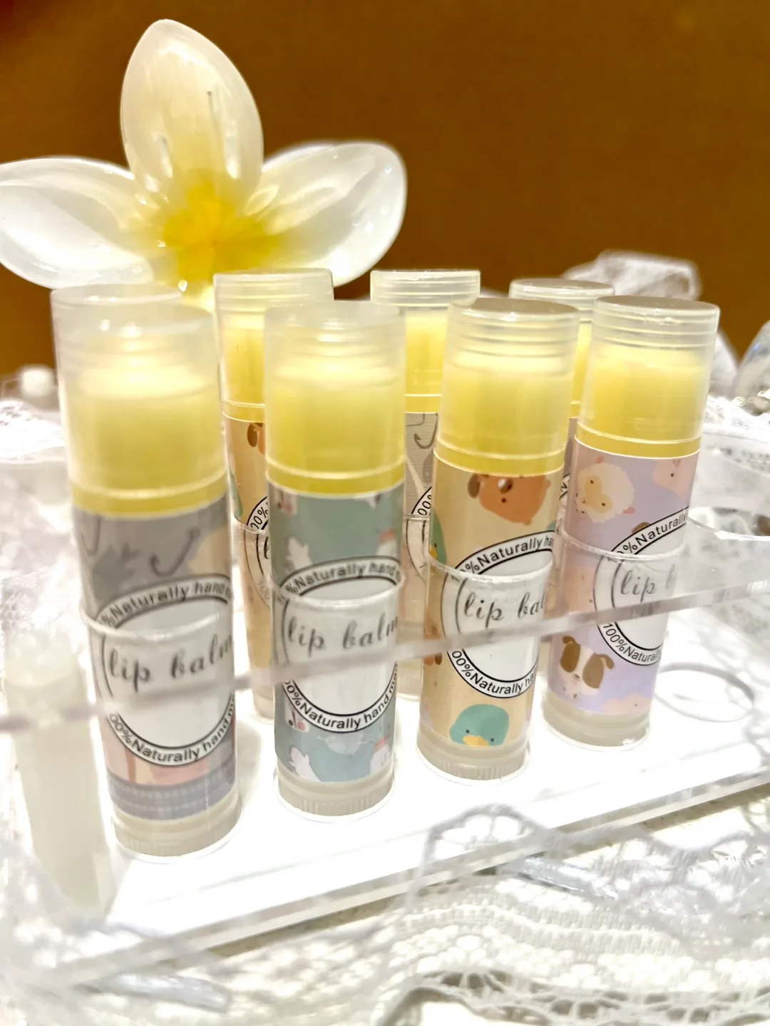 Lip Balm 100% Organic made with Young Living Essential Oil thumbnail