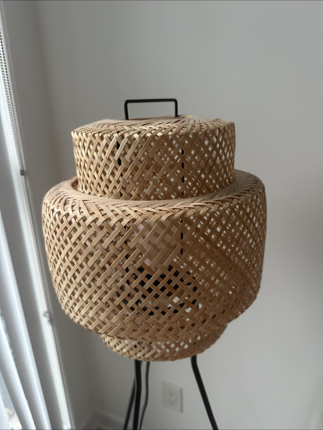 IKEA SINNERLIG floor lamp bamboo handmade - photo 4