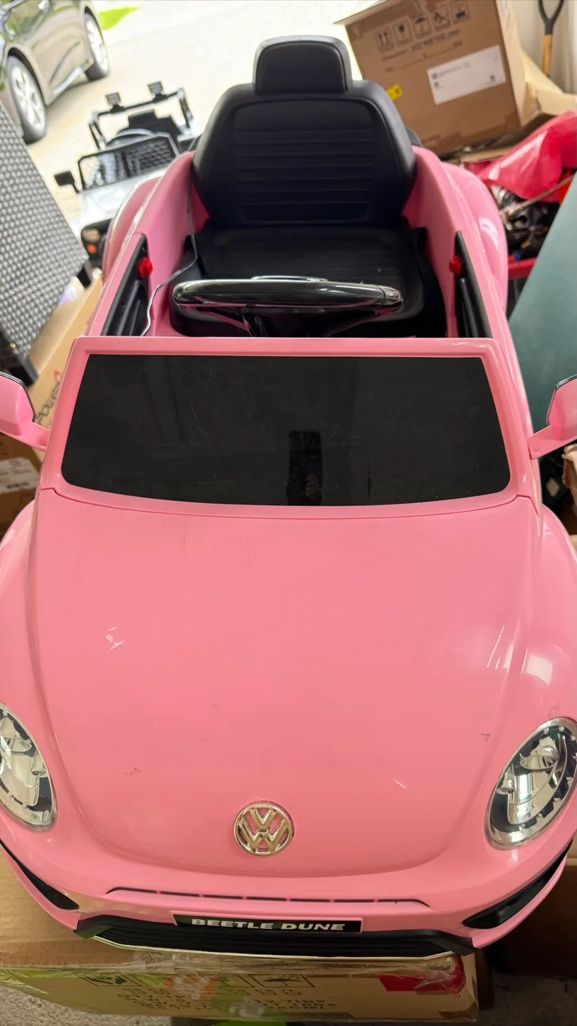 Pink Ride-On Toy Car thumbnail