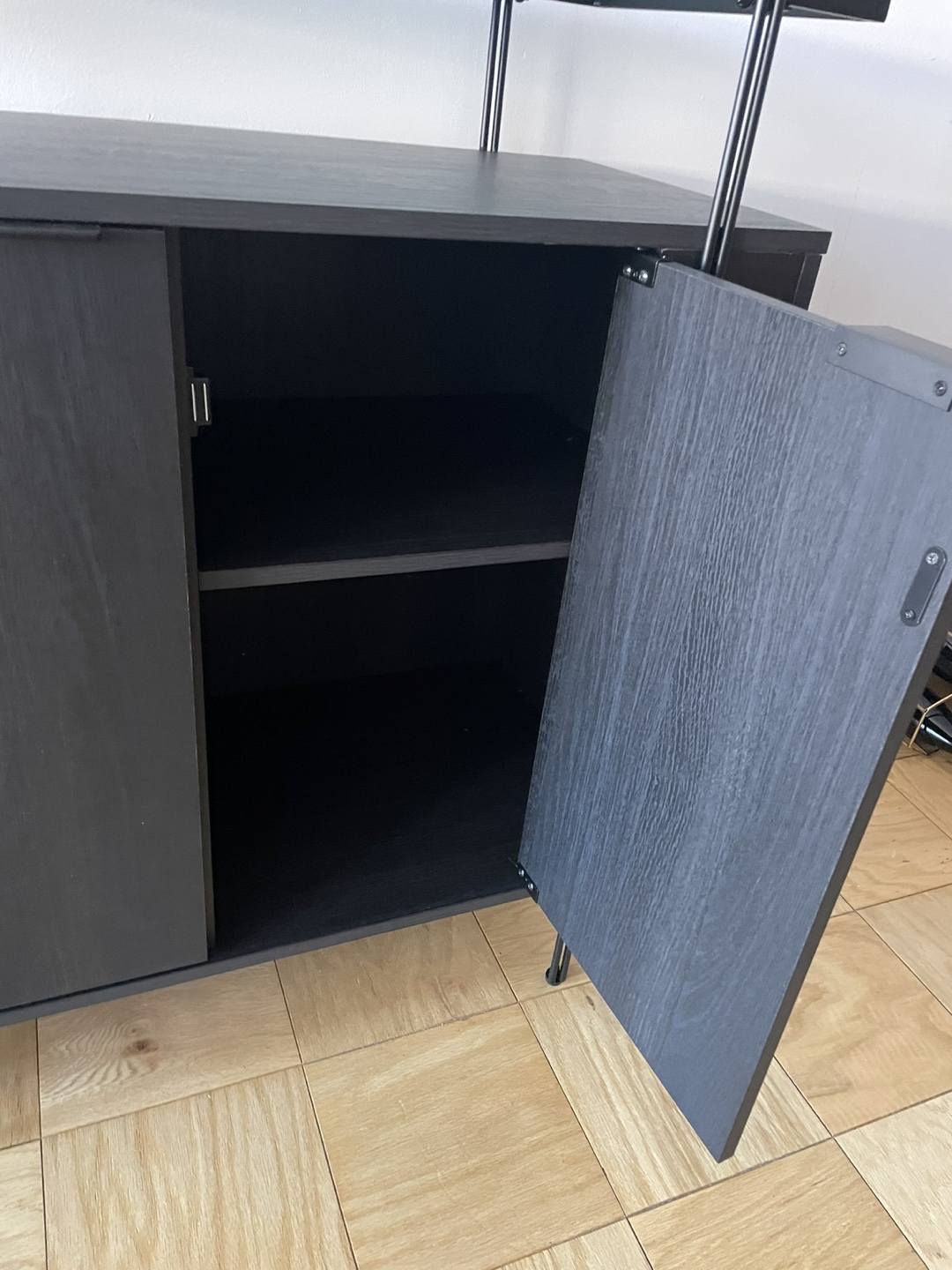 Modern Storage Cabinet with Glass Top - photo 3