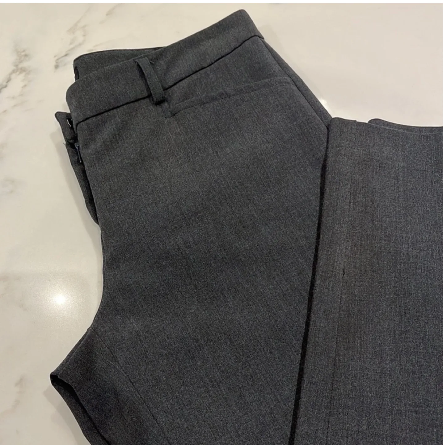 Women’s Grey straight leg dress Pants image indicator(3)