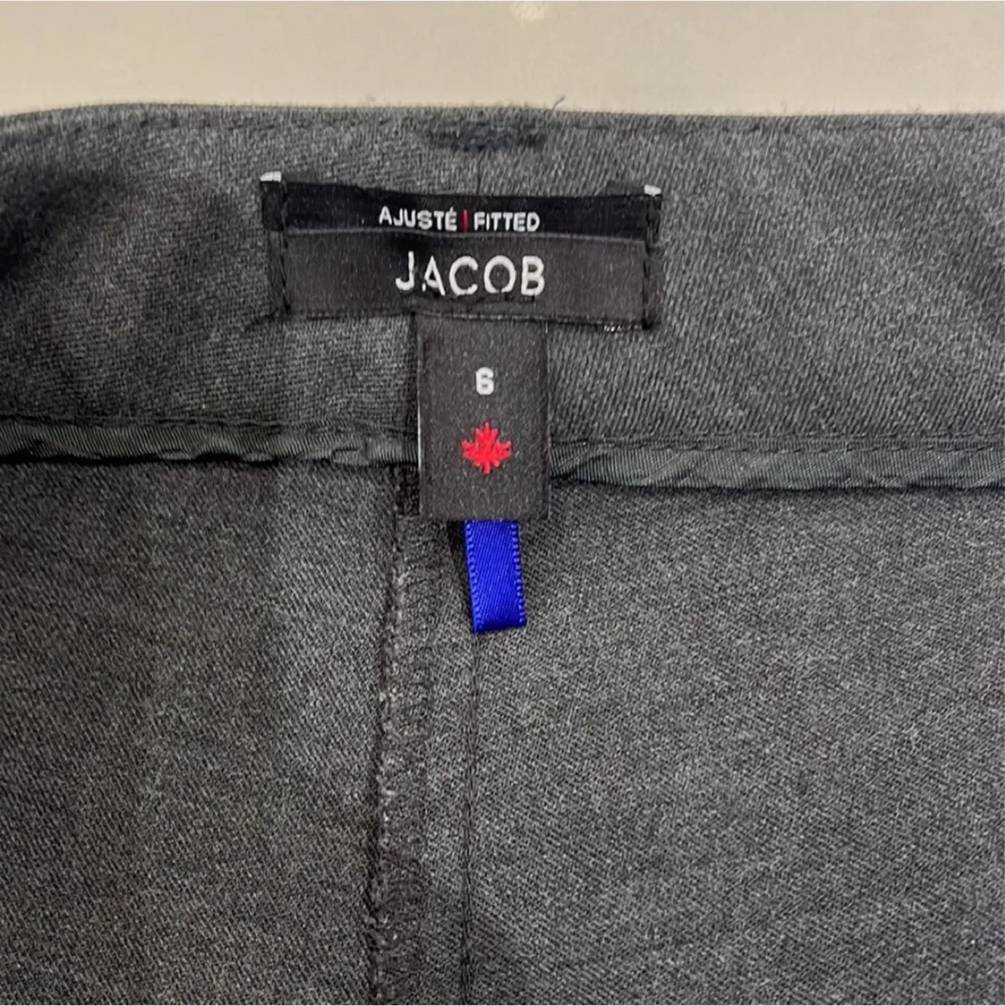 Women’s Grey straight leg dress Pants image indicator(4)