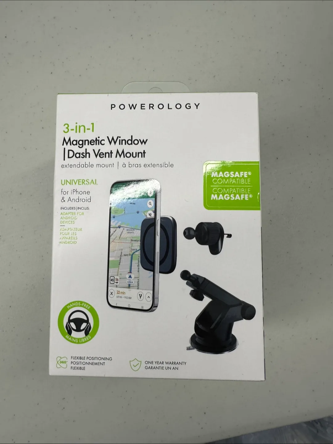 *New* Powerology 3-in-1 Magnetic Phone Mount thumbnail