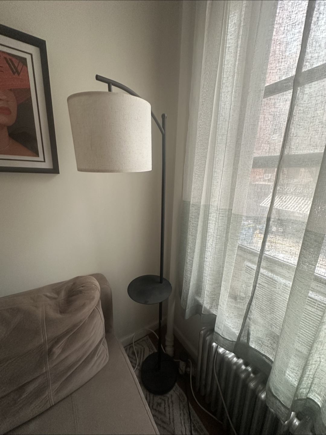 Floor Lamp with Shelf