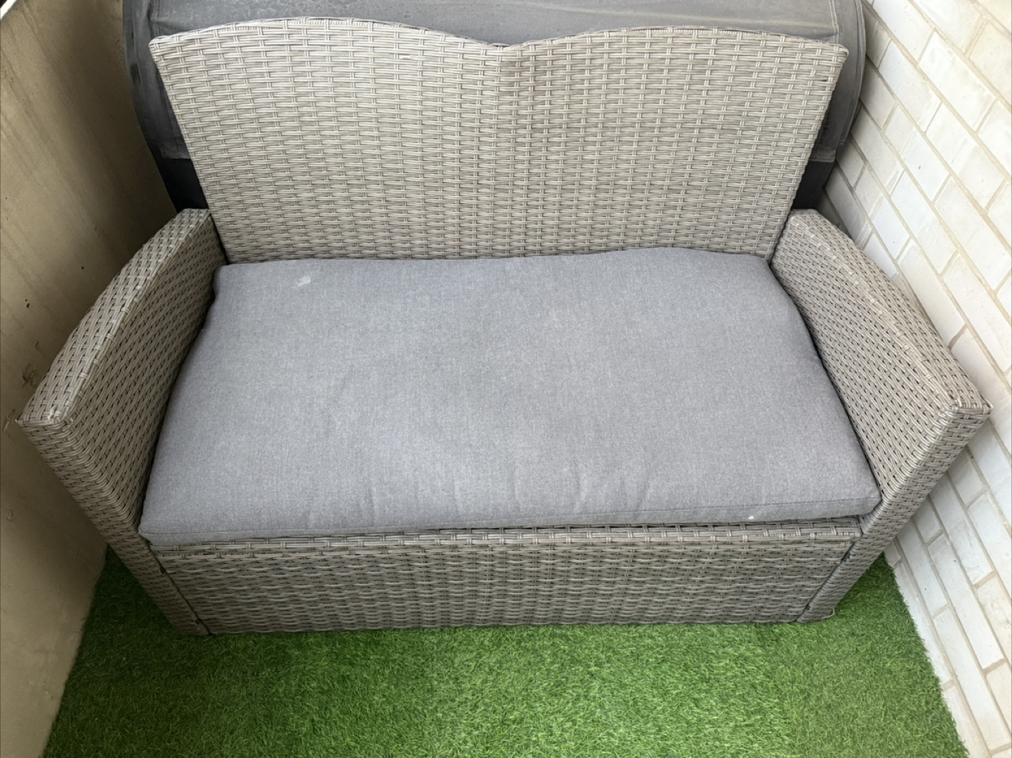 Outdoor Wicker Loveseat