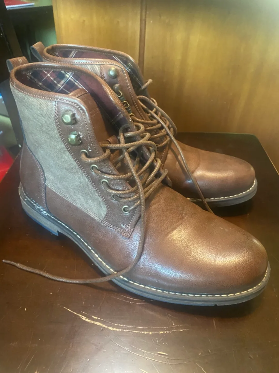 Men’s Brown BLACKWELL Lace-Up Boots thumbnail